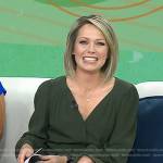 Dylan’s green v-neck dress on Today