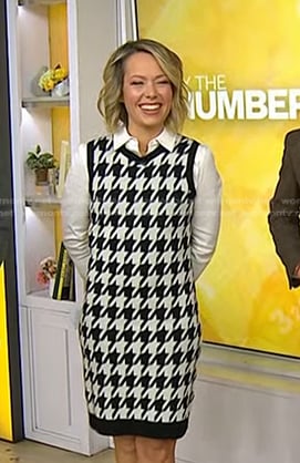 Dylan’s houndstooth dress on Today