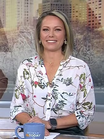 Dylan’s white floral blouse on Today