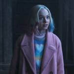 Enid’s pink coat on Wednesday