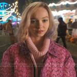 Enid’s pink puffy jacket on Wednesday