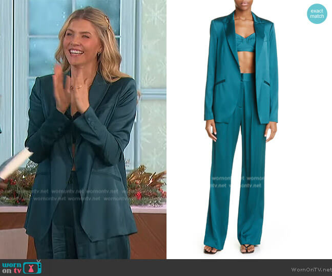 Favorite Daughter Satin Bra Top worn by Amanda Kloots on The Talk