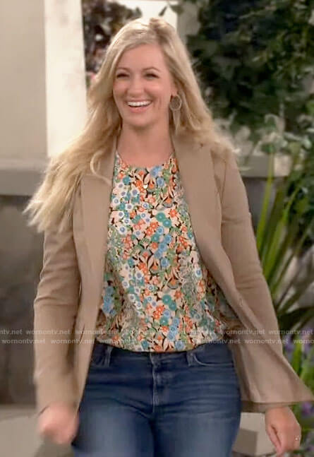 Gemma’s floral top on The Neighborhood