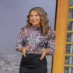 Ginger’s leopard print blouse on Good Morning America
