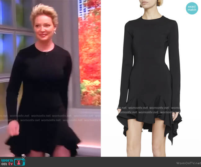 Givenchy Punto Milano Ruffle Mini Dress worn by Katherine Heigl on The View