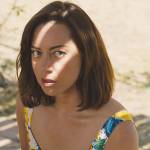 Harper’s baroque print bustier top on The White Lotus