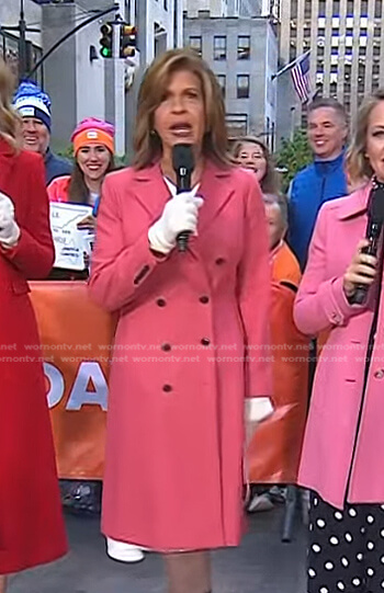 Hoda’s pink coat on Today