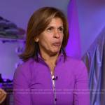 Hoda’s purple zip jacket on Today