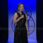 Hope’s long black lace dress on The Bold and the Beautiful