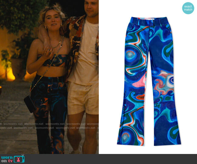 House Of Sunny Losing My Favourite Game Trousers worn by Portia (Haley Lu Richardson) on The White Lotus