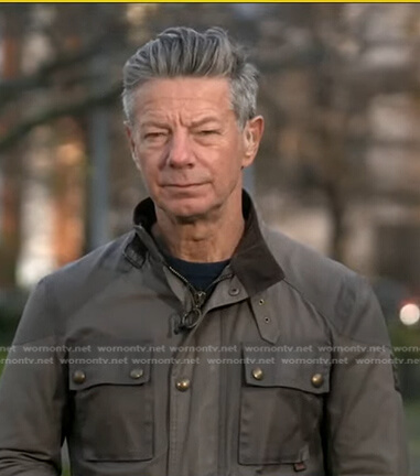 Ian Pannell’s dark green field jacket on Good Morning America