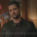 Jared’s black leather jacket on Manifest