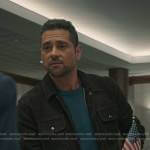 Jared’s brown suede jacket on Manifest