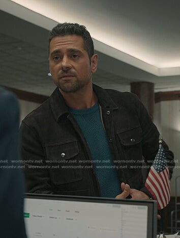 Jared’s brown suede jacket on Manifest