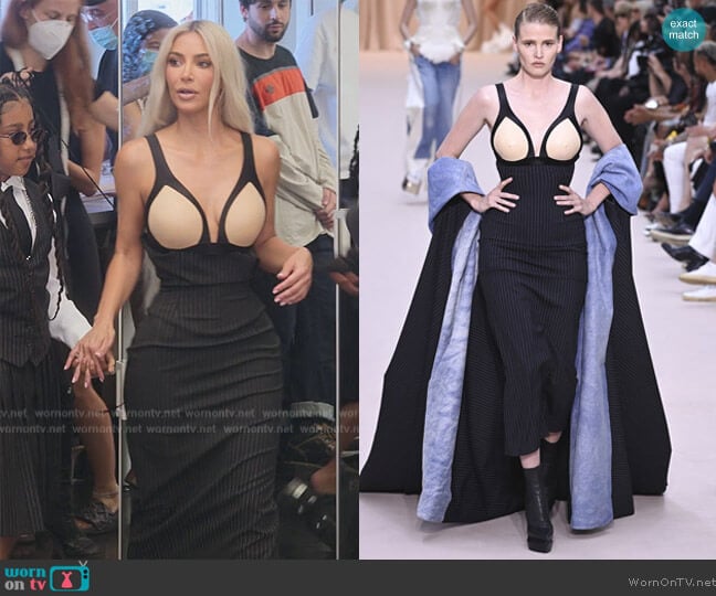 Jean Paul Gaultier 2022 Autumn Winter Collection worn by Kim Kardashian (Kim Kardashian) on The Kardashians