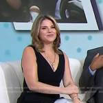 Jenna’s black v-neck jumpsuit on Today