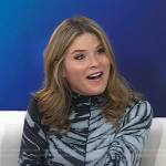 Jenna’s blue tie dye top on Today