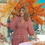 Jenna’s pink long sleeve maxi dress on Today