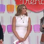 Jenna’s white sleeveless midi dress on Today