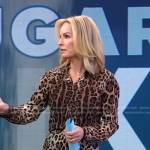 Jennifer’s leopard blouse and skirt on Good Morning America