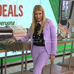 Jill’s lilac blazer suit and polka dot sweater on Today