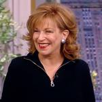 Joy’s black half zip sweater on The View