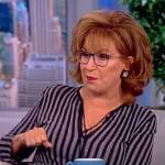 Joy’s striped tie neck sweater on The View