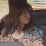 Judy’s floral print v-neck dress on Dead to Me