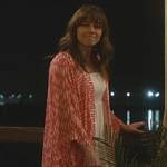 Judy’s white square neck dress on Dead to Me