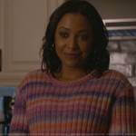 Kayla’s space dye sweater on Monarch