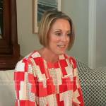 Kellye’s red printed blouse on Today