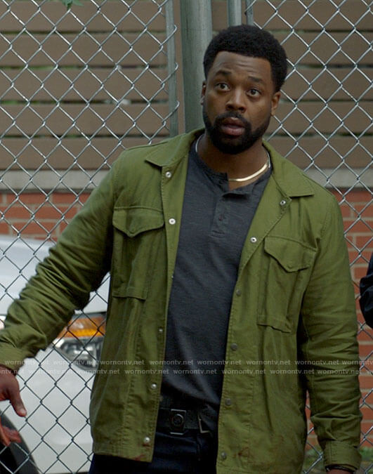 Kevin’s green jacket on Chicago PD