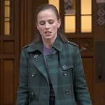 Kimberly’s plaid coat on The Sex Lives of College Girls