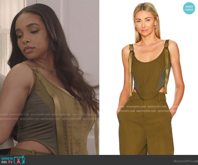 L'Academie Rey Corset Top worn by Skye (Madison Shamoun) on All American