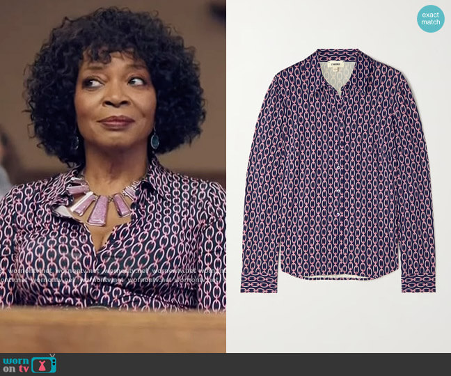 L'Agence Harmony Shirt worn by Violet Bordelon (Tina Lifford) on Queen Sugar