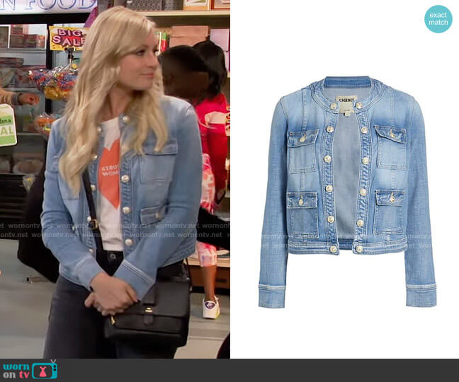 L'Agence Yari Jacket worn by Gemma (Beth Behrs) on The Neighborhood