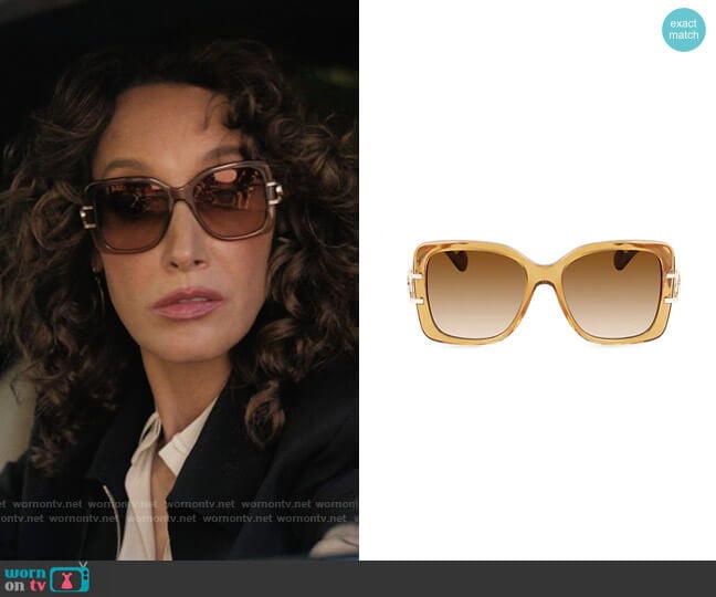 Lavnin Mother & Child 53MM Square Sunglasses worn by Bette Porter (Jennifer Beals) on The L Word Generation Q