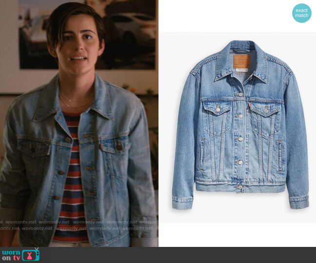 Levis Ex Boyfriend Trucker Jacket worn by Sarah Finley (Jacqueline Toboni) on The L Word Generation Q