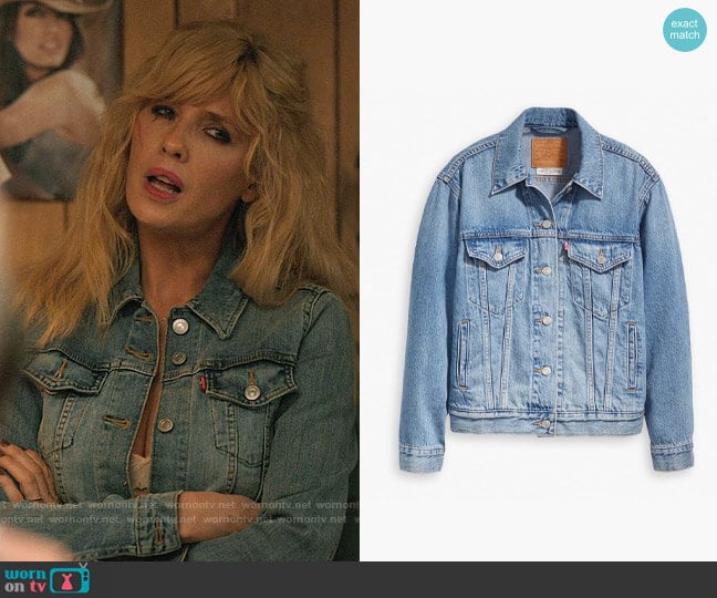 Levis Ex Boyfriend Trucker Jacket worn by Beth Dutton (Kelly Reilly) on Yellowstone