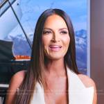 Lisa’s white belted vest on The Real Housewives of Salt Lake City