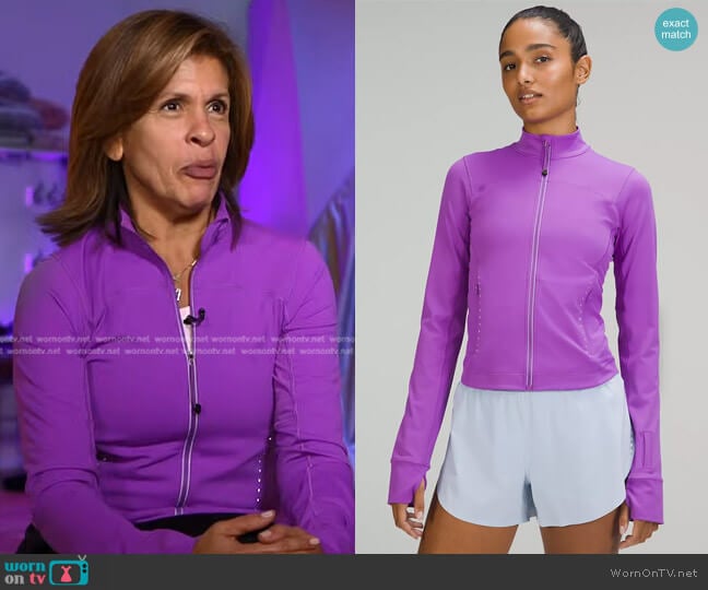 Lululemon Lightweight UV Protection Running Jacket worn by Hoda Kotb on Today