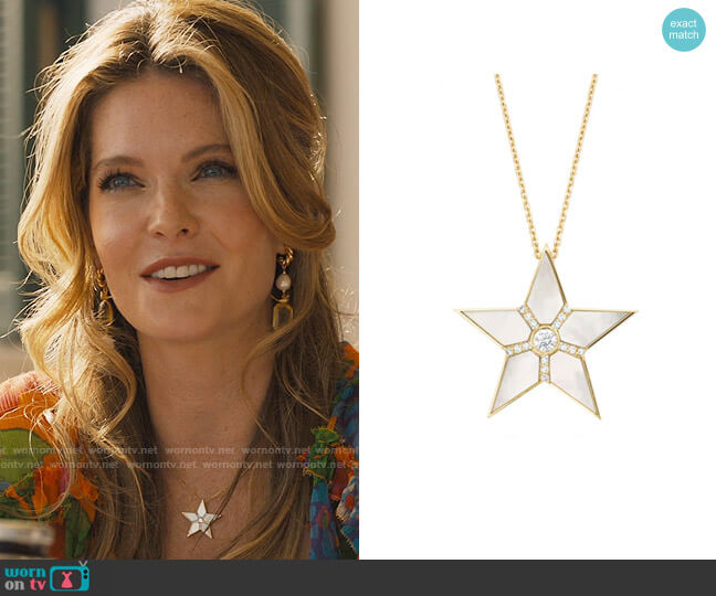 LunaFlo London Shooting Star Necklace worn by Daphne (Meghann Fahy) on The White Lotus