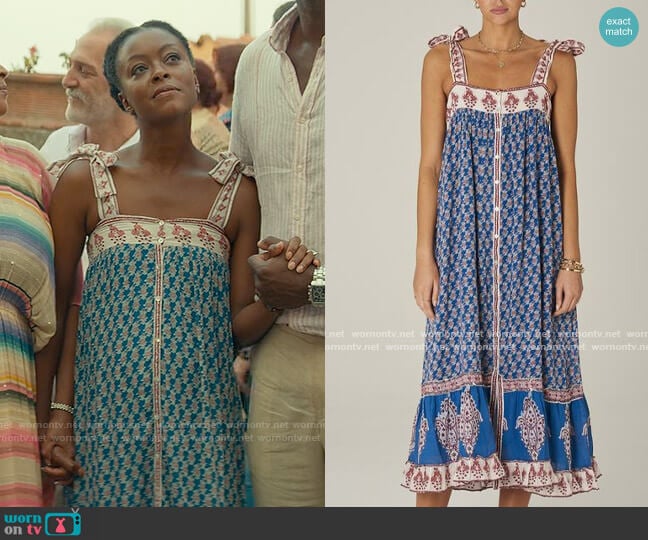 M.A.B.E Madi Maxi Sundress worn by Zora Wheeler (Danielle Deadwyler) on From Scratch