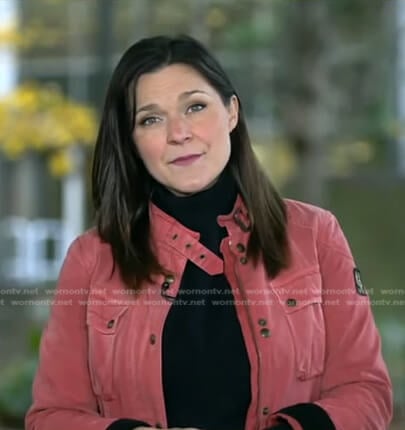 Maggie Rulli’s pink utility jacket on Good Morning America