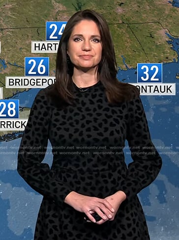 Maria’s black heart velvet dress on Today