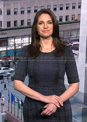 Maria’s grey plaid dress on Today