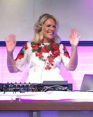 Marjorie’s white floral dress on Today