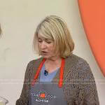 Martha Stewart’s open knit cardigan on Today