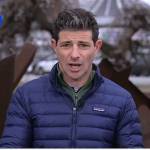 Matt’s navy padded jacket on Good Morning America
