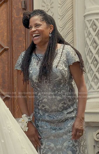 Maxine’s embellished gown on From Scratch
